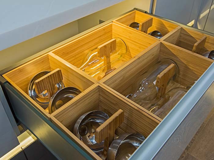 Organize cookware for efficiency